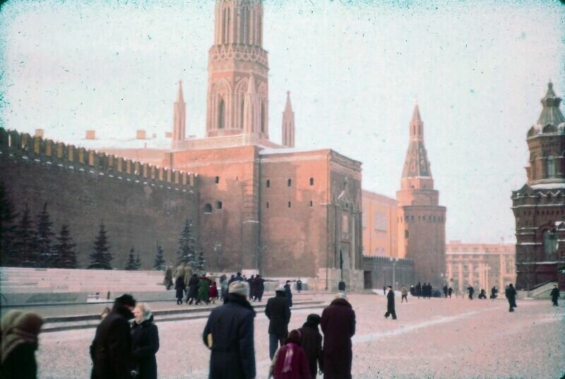 Цветные фотографии Москвы 1955 года