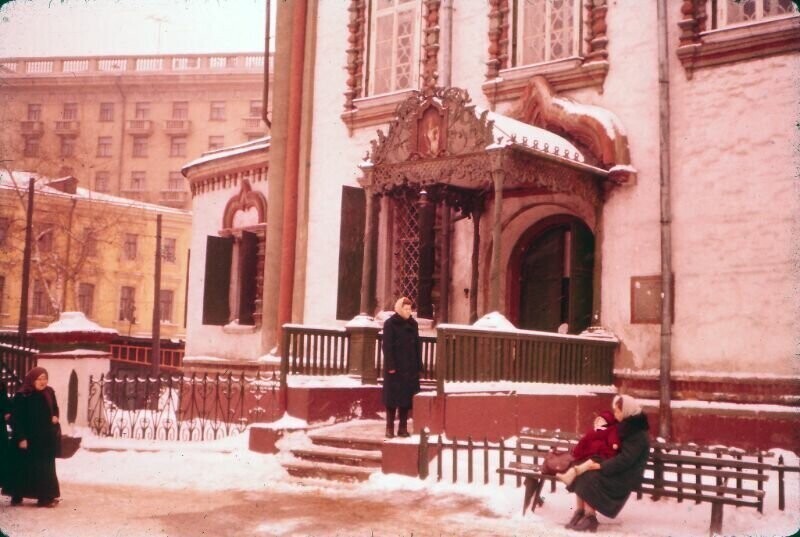 Цветные фотографии Москвы 1955 года