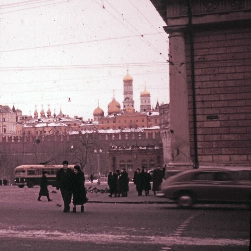 Цветные фотографии Москвы 1955 года