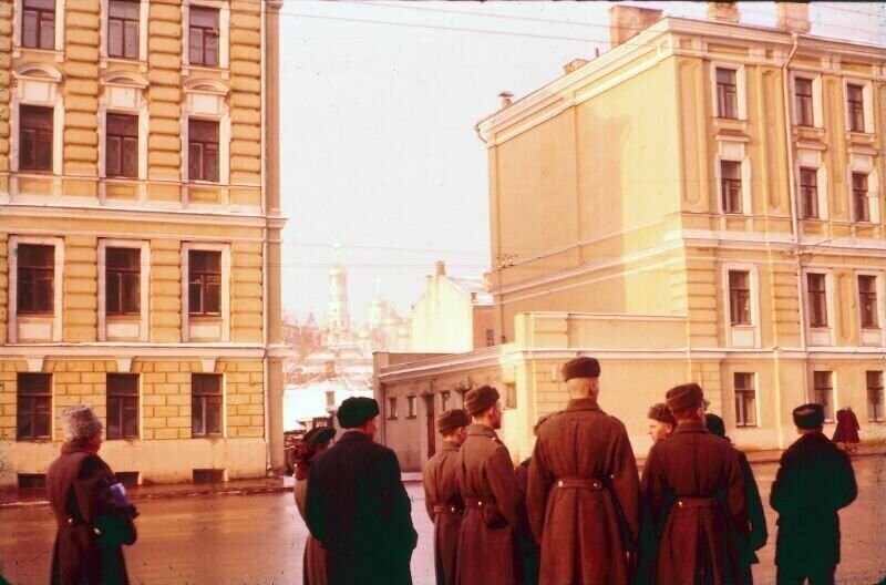 Цветные фотографии Москвы 1955 года