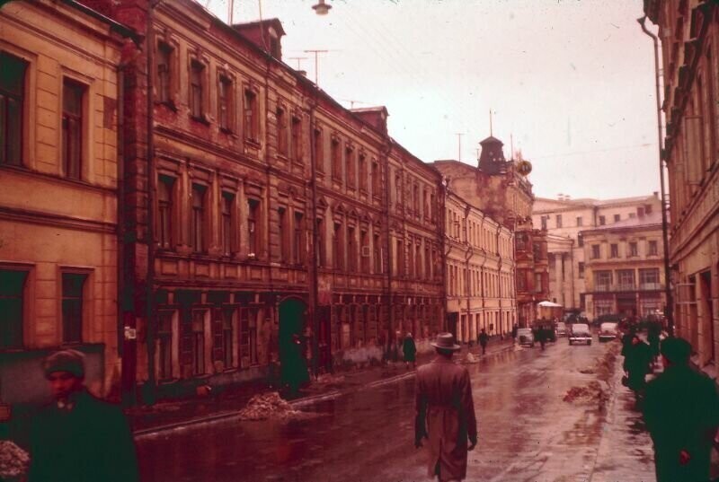 Цветные фотографии Москвы 1955 года