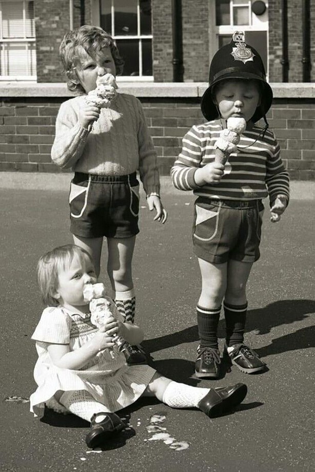 Дети полицейского. Манчестер, Великобритания, 1978 год