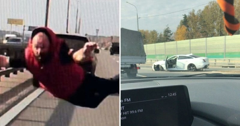 Обдолбанный "Человек-Паук" бросился под машину на оживленном шоссе в Подмосковье
