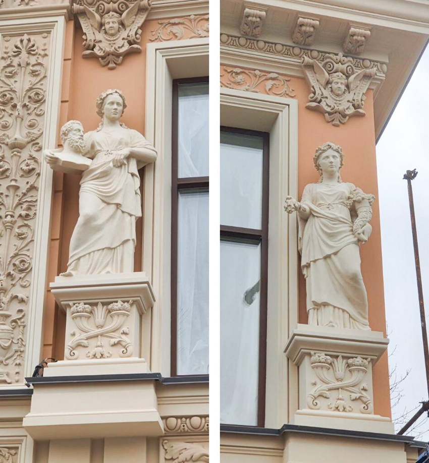 Где встречаются барокко и классицизм: завершилась реставрация фасада дома Пантелеева