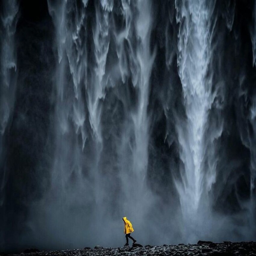 Большой водопад в Исландии