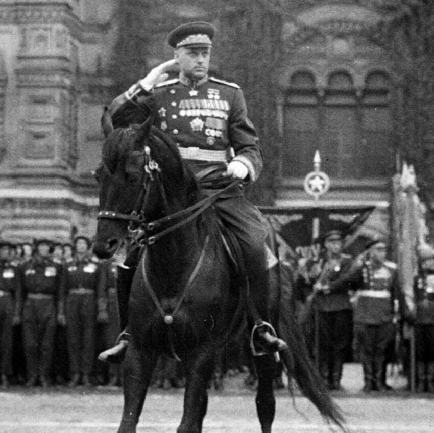 Печальная участь лошади, на которой Рокоссовский командовал Парадом Победы