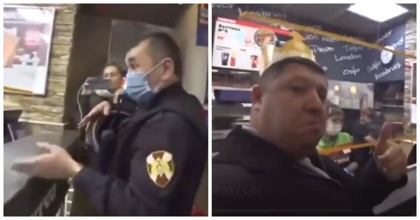 В Татарстане росгвардеец встал на защиту гражданина без QR-кода и получил в подарок кофе