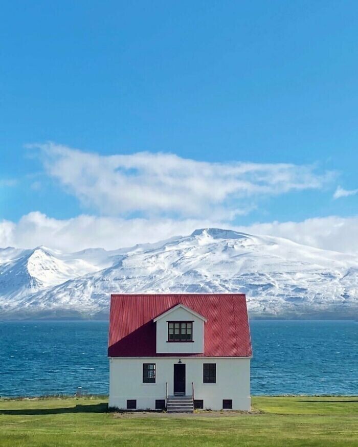15. Деревня Хауганес Эйяфьордур, Исландия, ок. 1882 г.