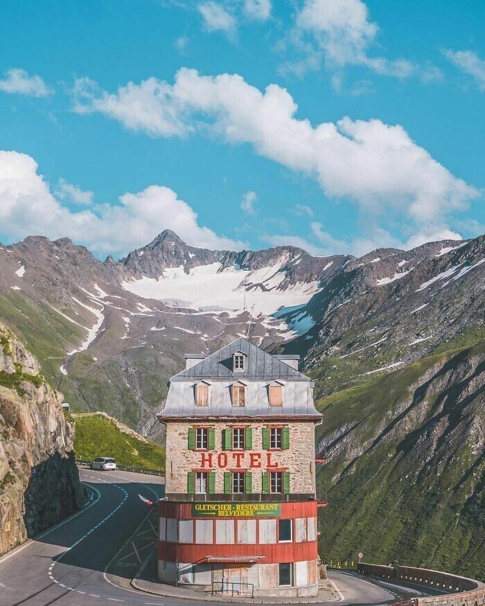 3. Отель Belvédère Furka Pass, Швейцария ок. 1882 г.