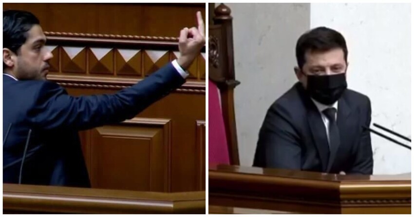 Депутат Верховной Рады показал Зеленскому средний палец и назвал предателем