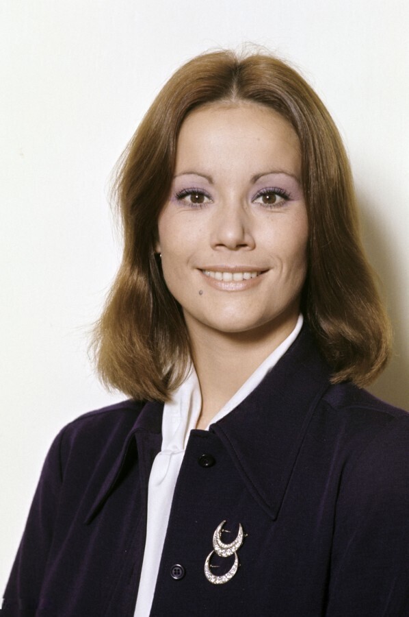 Ноябрь 1971 года. Французская актриса Клодин Оже. Фото Jean-Claude Deutsch.