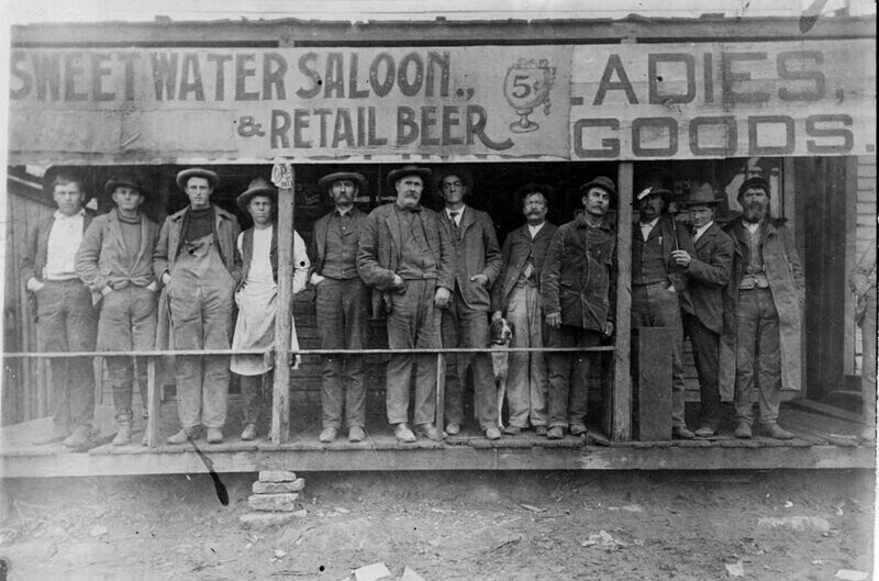 Завсегдатаи салуна, США, Техас, 1900