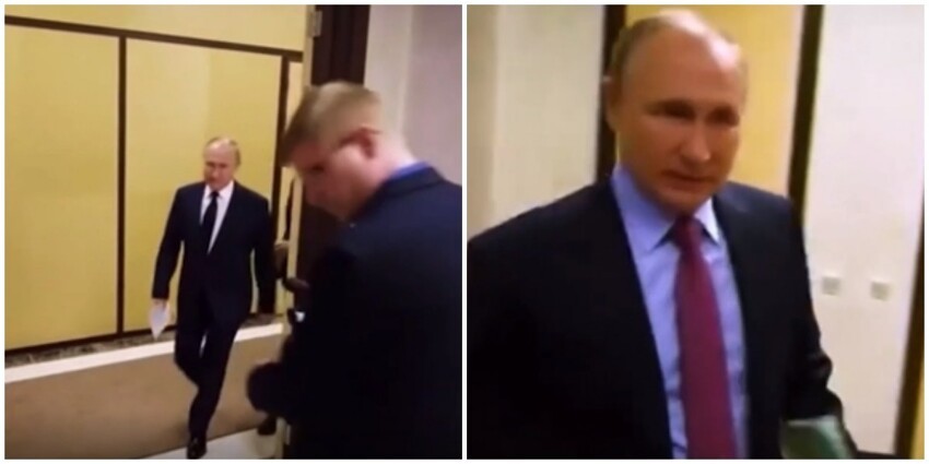 "Не свались там": Путин предупредил оператора, что бы тот не упал
