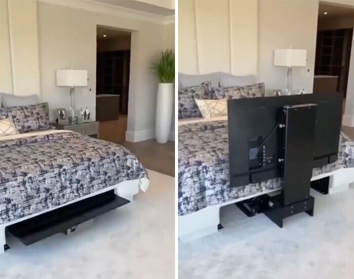 Телевизор, который можно убрать под кровать