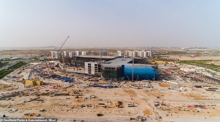 В Абу-Даби строят морской парк c крупнейшим в мире аквариумом