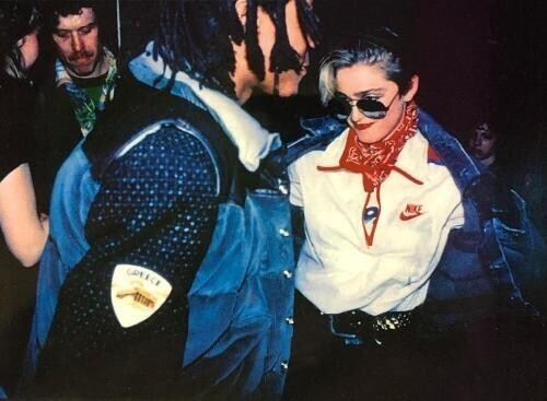 Жан-Мишель Баския и Мадонна в ночном клубе "Мадд", Нью-Йорк, 1983 год