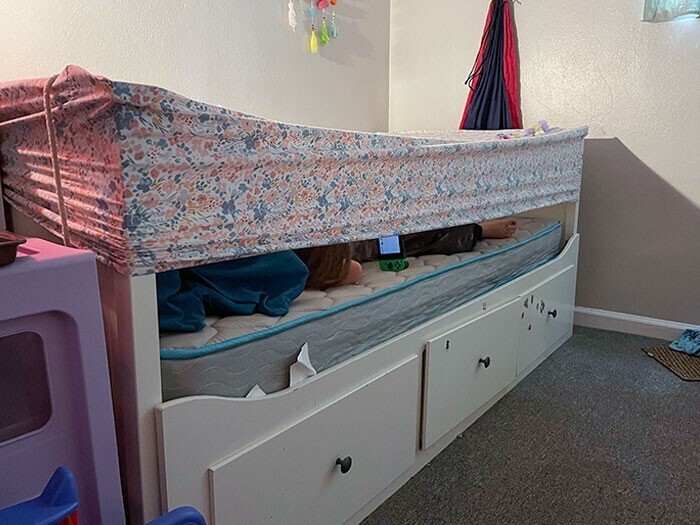 "Моя дочь хотела построить крепость из кровати. Вот что придумал мой ленивый мозг"
