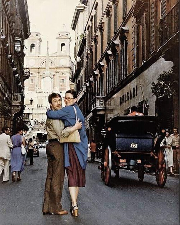 Высоцкий с Мариной Влади на улицах Рима. Июль 1979 год