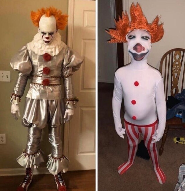 Неудачный костюм клоуна