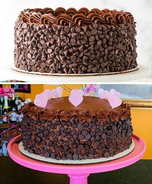 "Я попыталась скопировать торт вверху к своему дню рождения. Не сказать, что мне это удалось на 100 процентов, но я горжусь результатом"