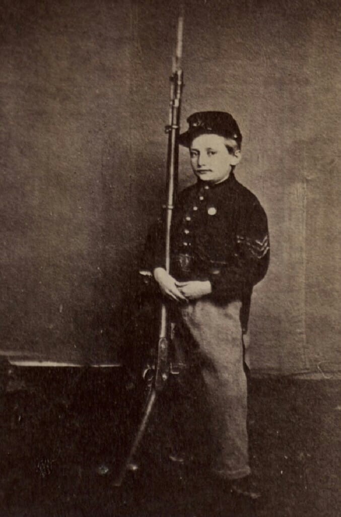 12-летний сержант Джон Линкольн Клем. Гражданская война в США, 1863 год
