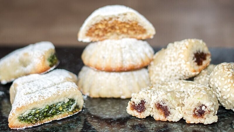 Восточные сладости - арабское печенье Маамуль