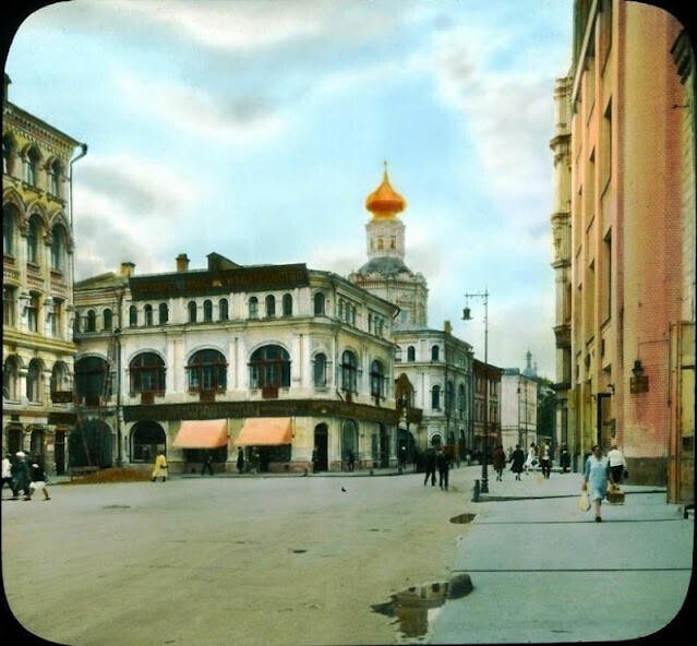 Биржевая площадь и Блюхеровский переулок, Москва, 1931 г.