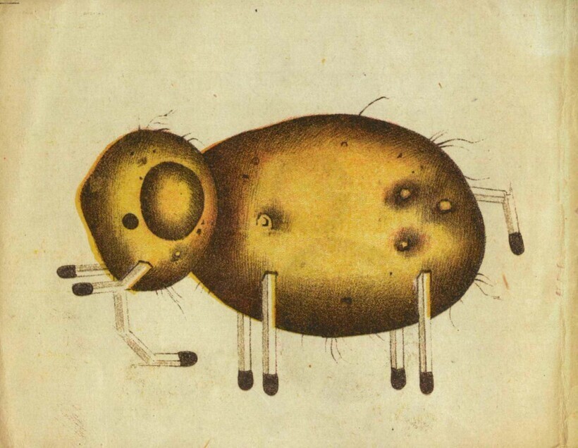 Игрушки из картофеля: 15 иллюстраций из советской книги