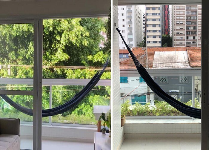 "Вид с моего балкона до и после того, как снесли дерево"
