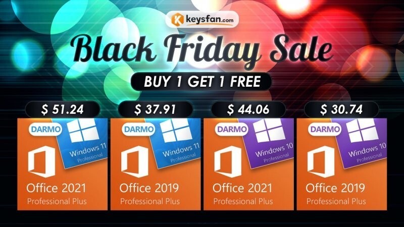 Keysfan Black Friday Sale : получите Windows 10 или Windows 11 бесплатно