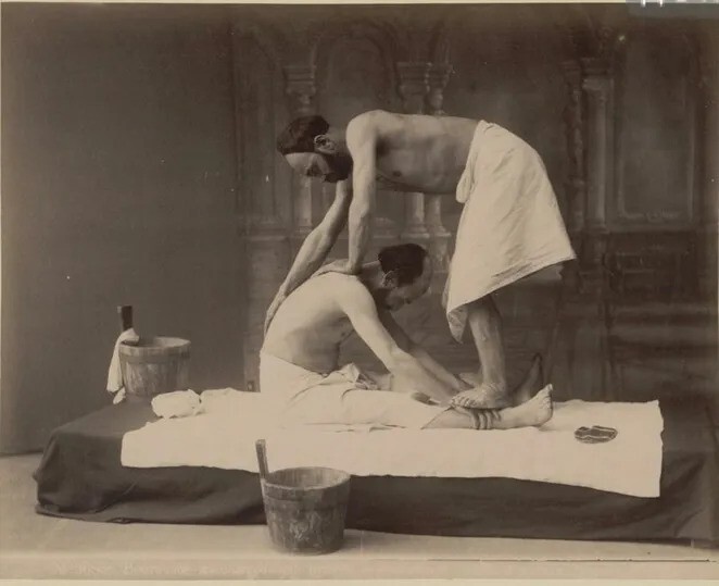 Мужская баня в Тифлисе XIX века