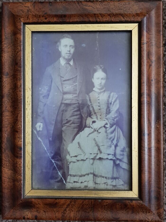 "Мои прабабушка и прадедушка перед отъездом в Австралию из Англии, 1879 год"