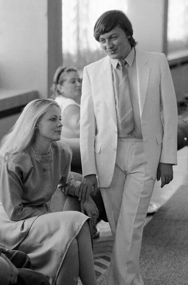 Анатолий Карпов и Наталья Буланова перед регистрацией брака, 1987 год