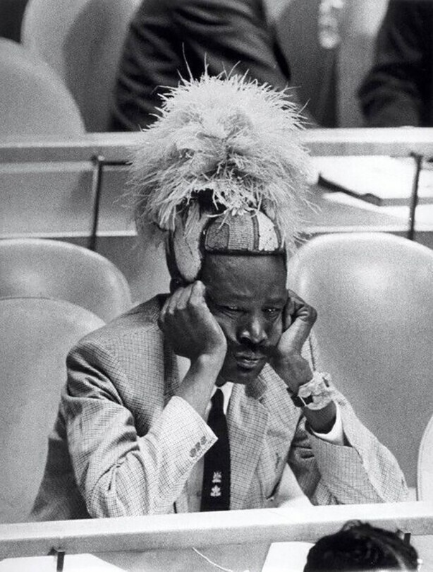 Посол Уганды на заседании Генеральной Ассамблеи ООН, 1974 год