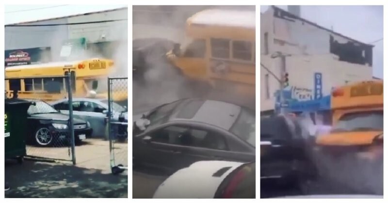 В Нью-Йорке угнали школьный автобус и устроили гонки как в фильме «Скорость»