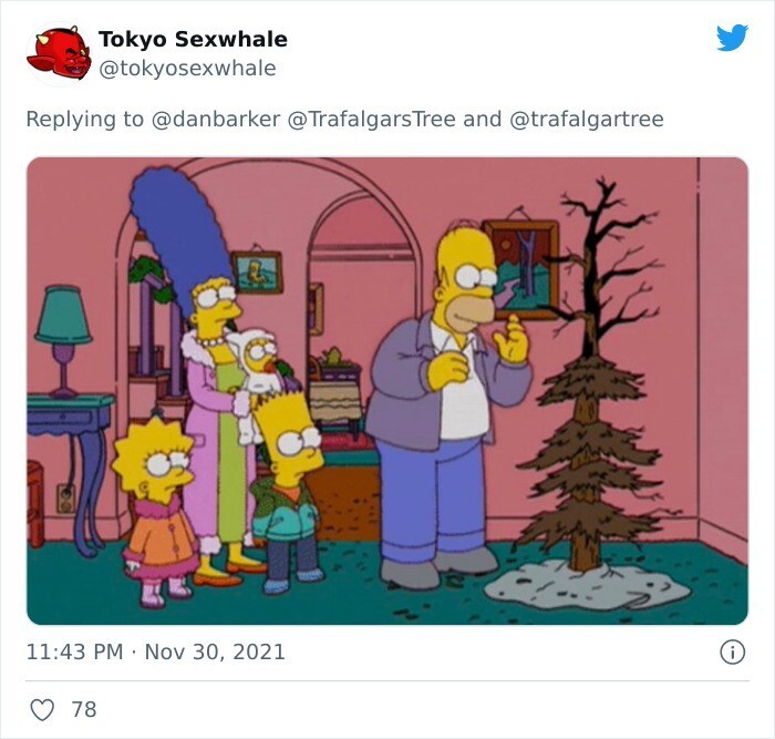 Британцы высмеяли в Твиттере рождественскую елку, подаренную Норвегией