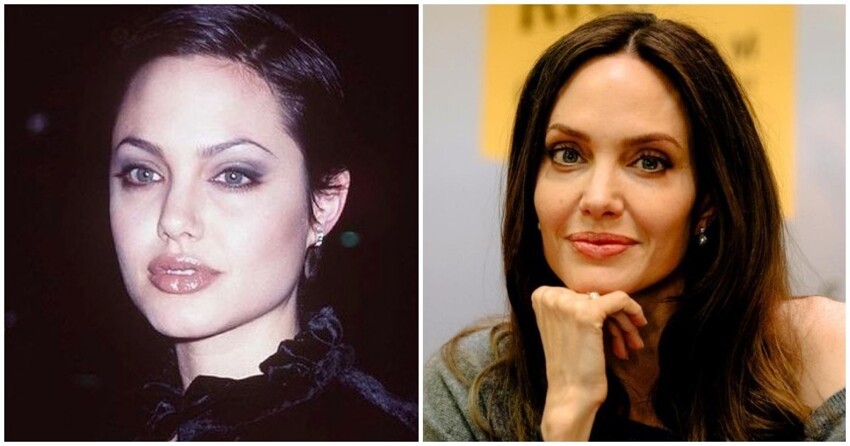 Анджелина Джоли в 1997 и 2021