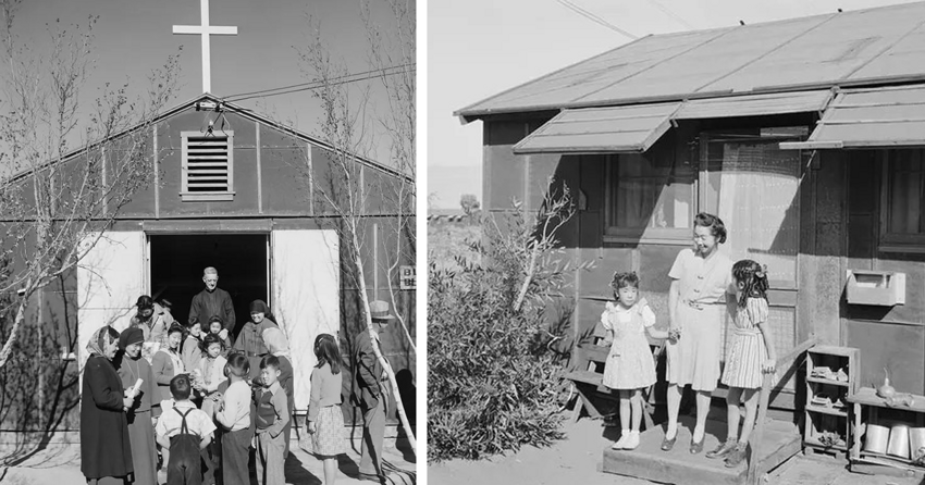 Жизнь интернированных японцев в американских лагерях во Вторую мировую войну