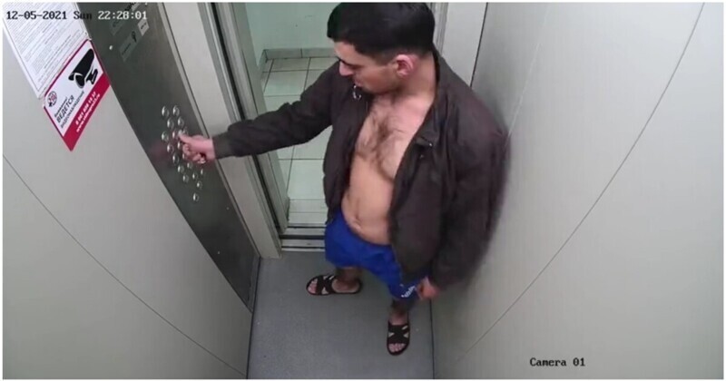 Бой	с тенью: в Краснодаре неадекватный мужчина чуть не подрался со своим отражением в зеркале лифта