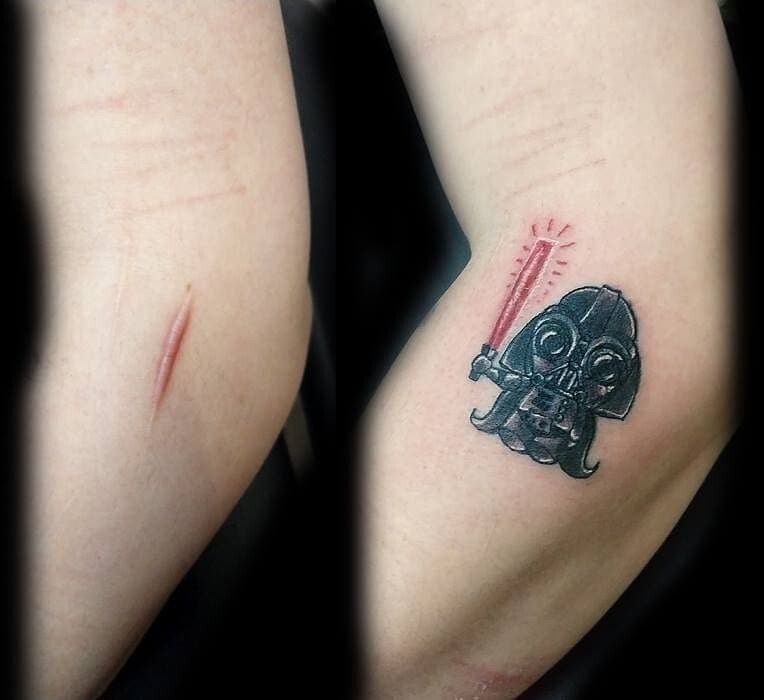 Наглядные примеры того, что татуировки могут спрятать все что угодно