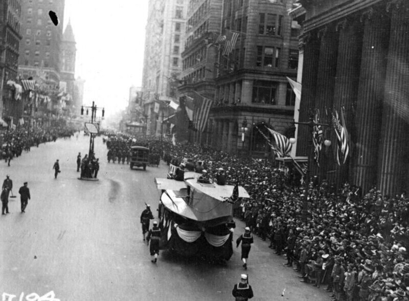 Парад в Филадельфии, 28 сентября 1918 года.