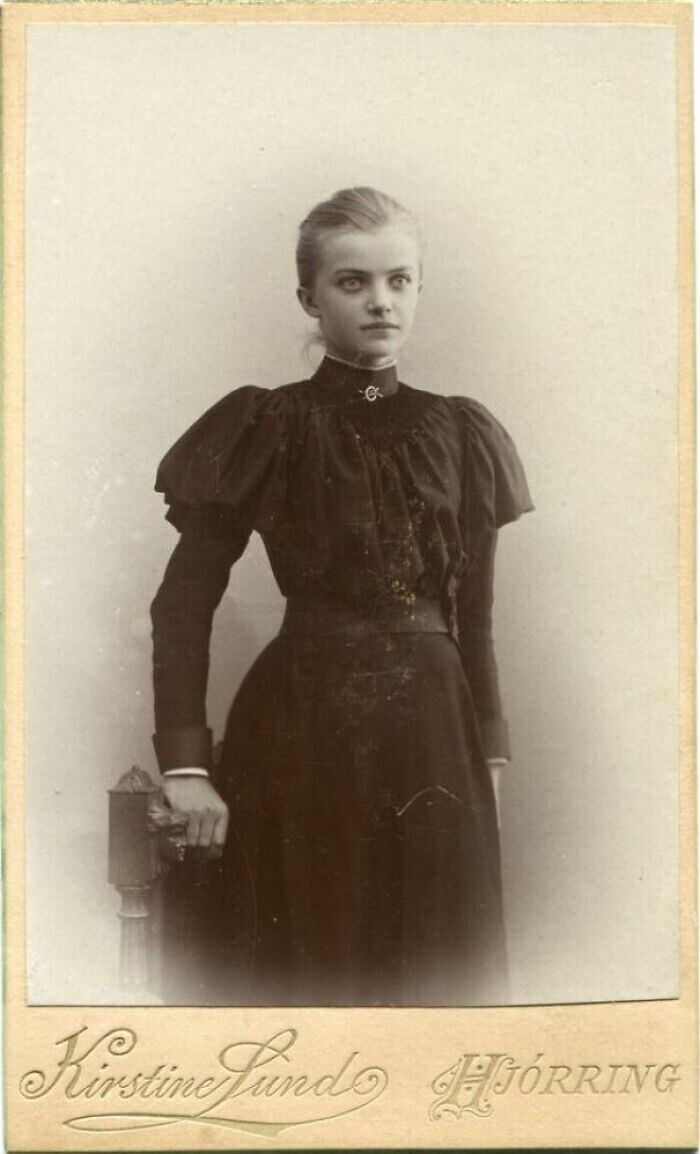 40. Портрет молодой женщины из Дании. Снято в 1895 году