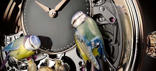 Удивительные часы The Bird Repeater
