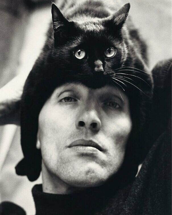 Немецкий фотограф Герберт Тобиас и его кошка