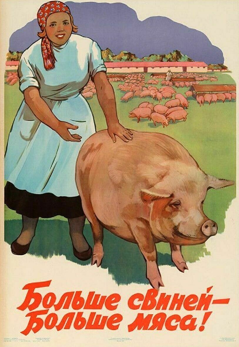 20 плакатов СССР, которые поднимали сельское хозяйство