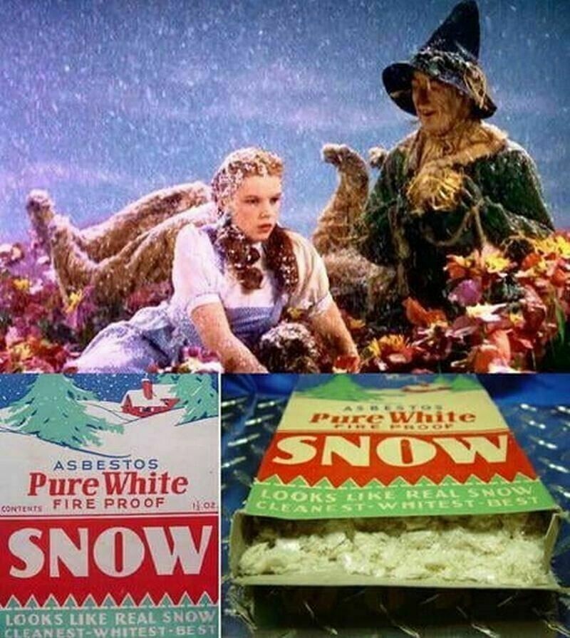Как в прошлом звезды Голливуда снимались в кино под ядовитым асбестовым снегом