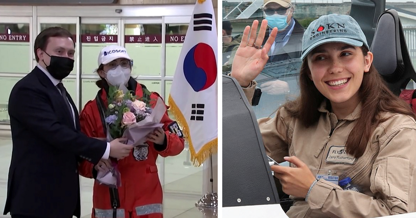 19-летняя летчица, совершающая кругосветное путешествие, приземлилась в Сеуле