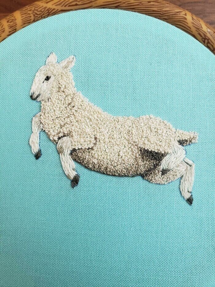 Веселая овечка