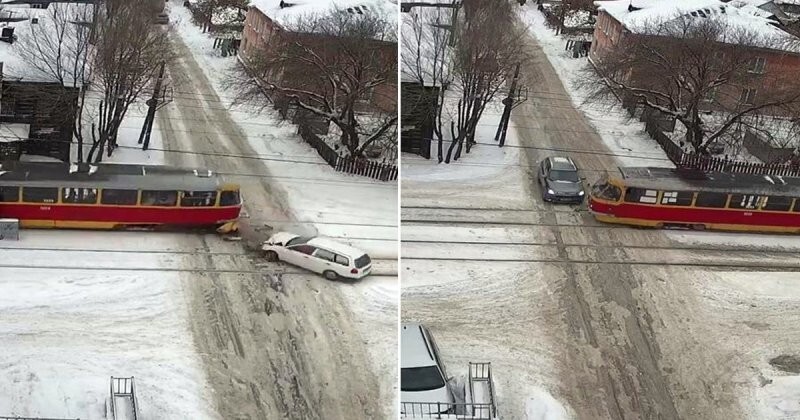 Когда знаки «STOP» висят для красоты: два ДТП с трамваями из Барнаула