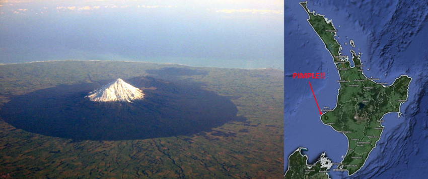 10 км от вершины: гора-вулкан Эгмонт